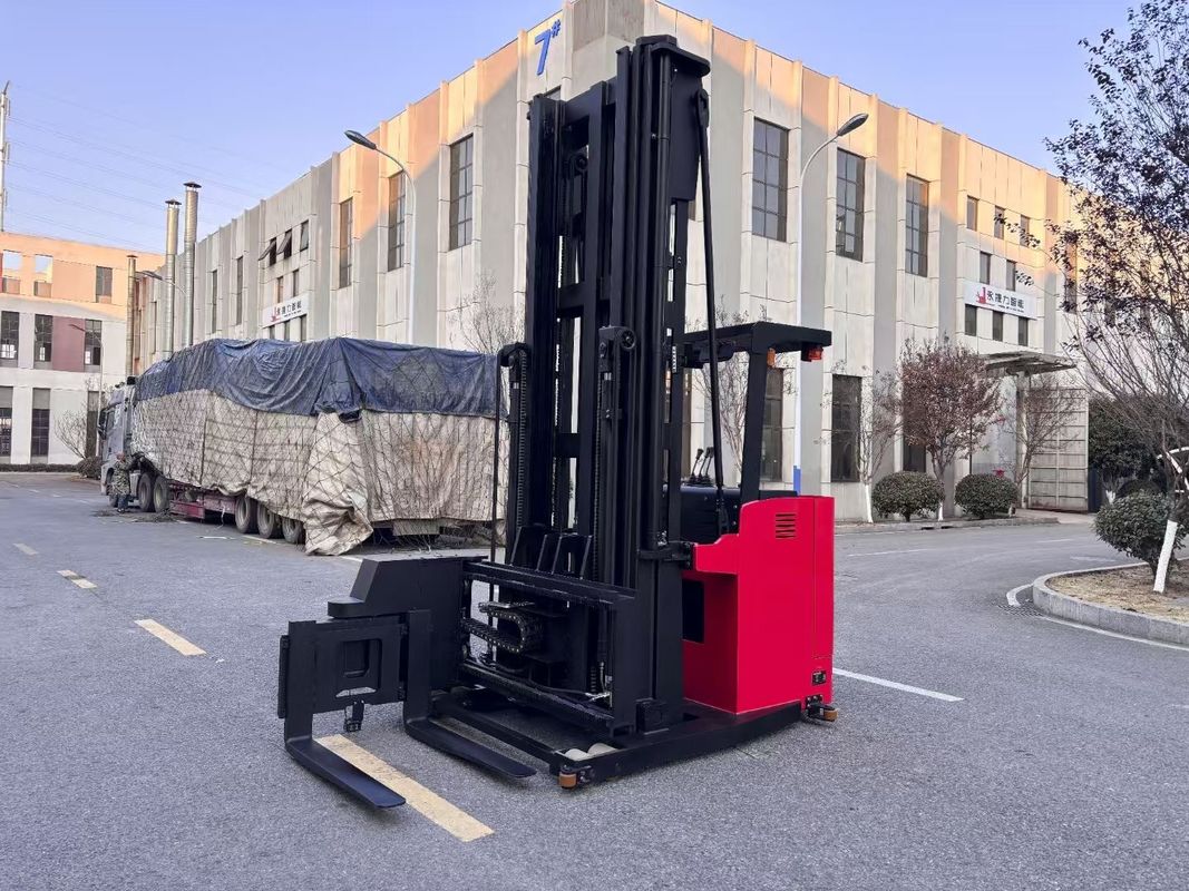 Three-way Electric Pallet Stacker  Forklift Rated Capacity 1500 KG Max.Height  7000 mm High-Density Storage Environments