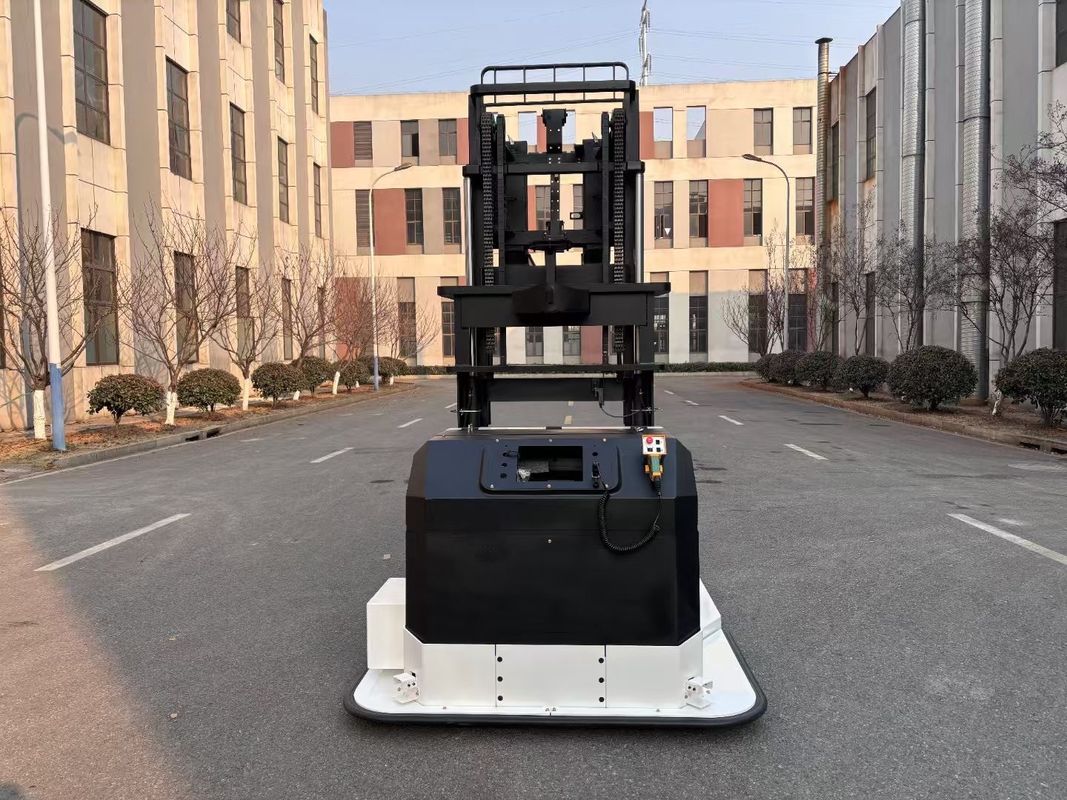 4 Tons Non-standard AGV Body  Electric Pallet  Stacker Lifting Height 4 Meters Fork Adjustment Range 400-700mm